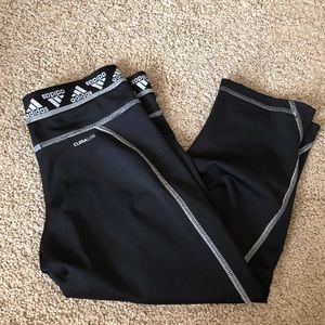 Adidas cropped work out pants